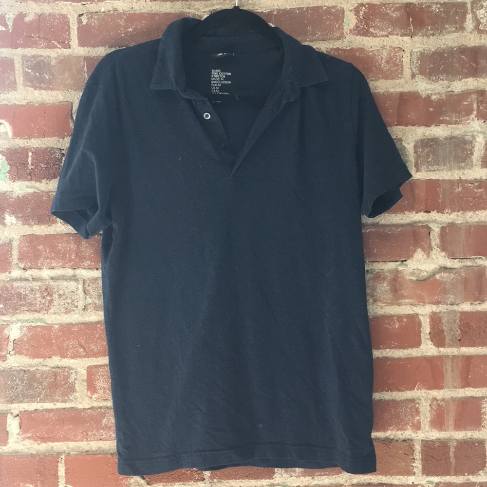 HM Mens medium blue collared shirt